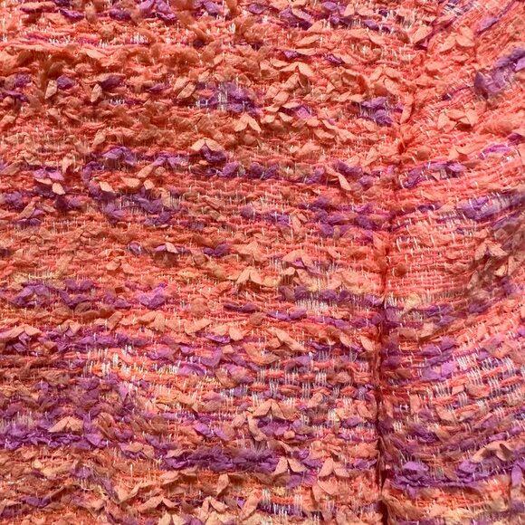 Joan & David Coral Tweed Coat - Picture 3 of 6